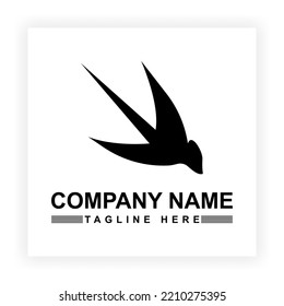 Flying Wings Bird Logo abstract design vector template. Logo template