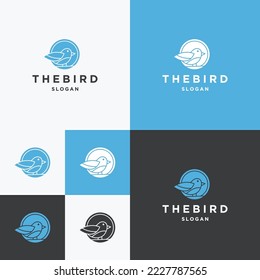 Flying Wings Bird Logo abstract design vector template