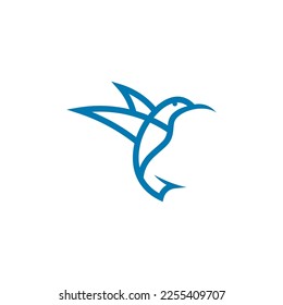 Flying Wings Bird Logo abstract design vector
