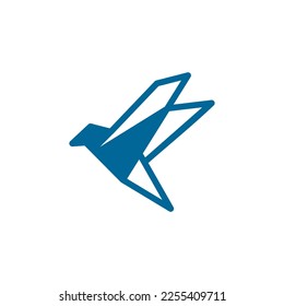 Flying Wings Bird Logo abstract design vector
