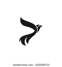 Flying Wings Bird Logo abstract design vector
