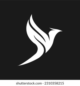 Flying Wings Bird Logo abstract design vector template