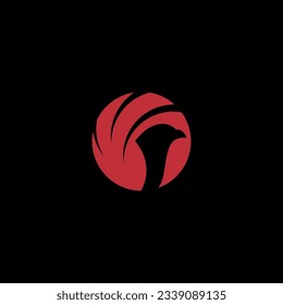 Flying Wings Bird Logo abstract design vector template. Eagle Falcon Logotype.