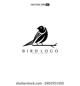 Flying Wings Bird Logo abstract design vector icon