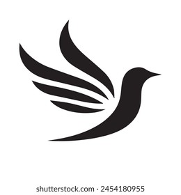Flying Wings Bird Logo abstract design vector template