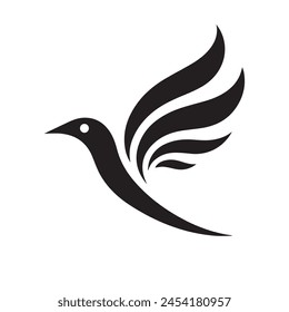 Flying Wings Bird Logo abstract design vector template