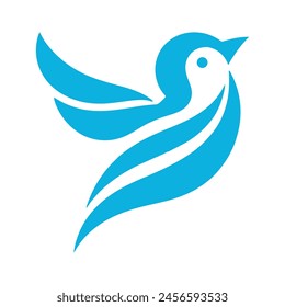 Flying Wings Bird Logo abstract design vector template