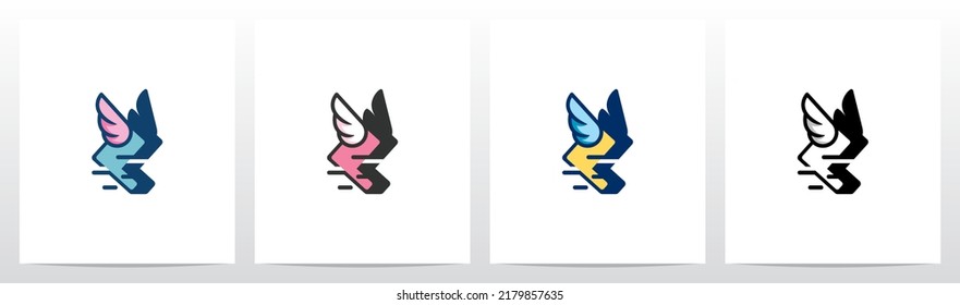  Flying With Wings Letter Logo Design L