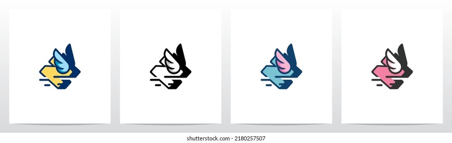  Flying With Wings Letter Logo Design Z
