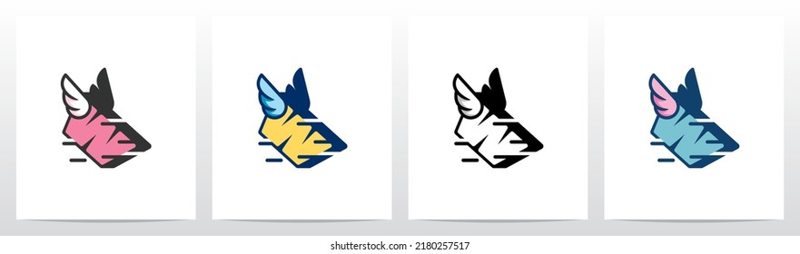  Flying With Wings Letter Logo Design W