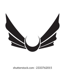 Flying wings logo illustration. Delicate and creative design