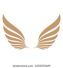 Flying wings logo illustration. Delicate and creative design