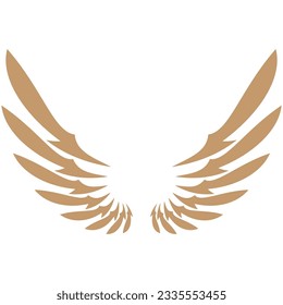Flying wings logo illustration. Delicate and creative design