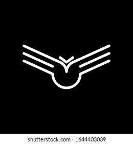 Flying wings Logo template for branding and identity.