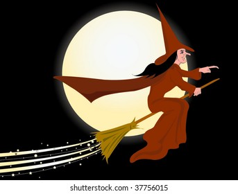 A flying witch
