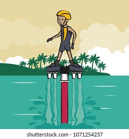 Flysurfing water sport