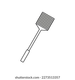 Flyswatter icon. Vector. Line style.