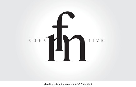 FM Elegant Serif Monogram Logo – Luxury Lowercase Typographic Lettermark for Modern Branding
