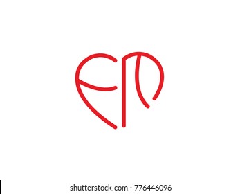 FM Initial love icon