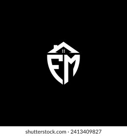 FM initialisiert Premium-Schild Logo-Monogramm mit Home-Designs moderne Vorlagen