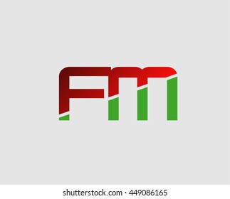 FM letter initial company M logo
