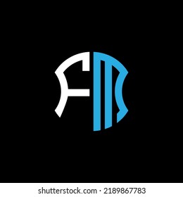 FM letter logo creative design with vector graphic, Abc simple and modern logo design.