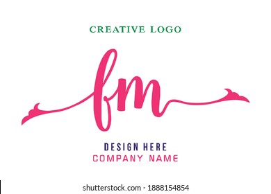 FM lettering logo is simple, easy to understand and authoritative