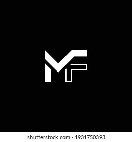FM ‍abstract letters. Outstanding professional business awesome artistic branding company different colors illustration logo