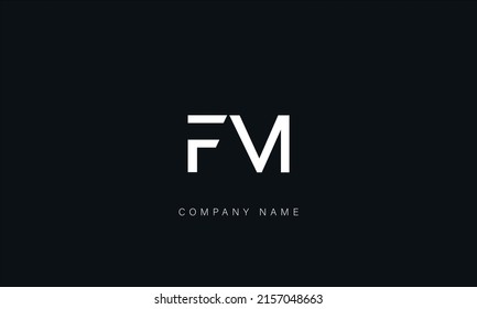 Fm Mf Alphabet Letters Logo Monogram Stock Vector (Royalty Free ...