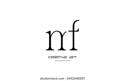 FM, MF, F, M abstract letters logo monogram