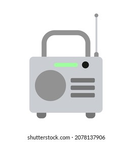 fm radio flat clipart vector illustration