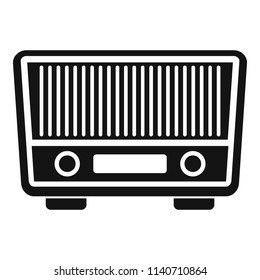 Fm radio icon. Simple illustration of fm radio vector icon for web design isolated on white background
