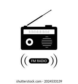 FM Radio Icon  - Vector for Design, Presentation, Website or Apps Elements. 