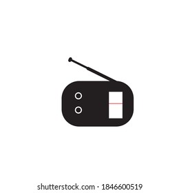 FM radio logo vector design ilustration icon
