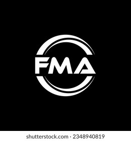 Diseño de logotipos FMA, inspiración para una identidad única. Elegancia moderna y diseño creativo. Marca tu éxito con el impresionante logotipo.