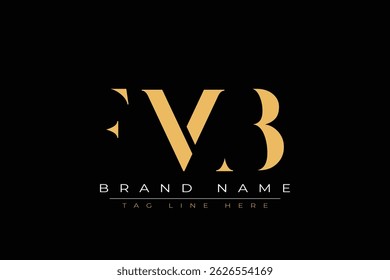 Logo-Design für abstrakte FMB-Buchstaben. Dieses Logo besteht aus drei abstrakten Buchstaben.