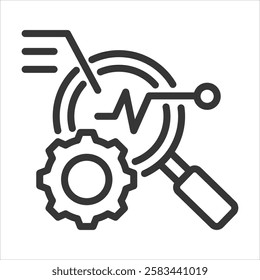 Fmea Outline Icon Vector Illustration