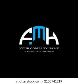 FMH letter logo creative design with vector graphic