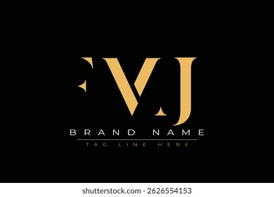 FMJ abstract letter logo design. This logo is designed by three abstract letters.