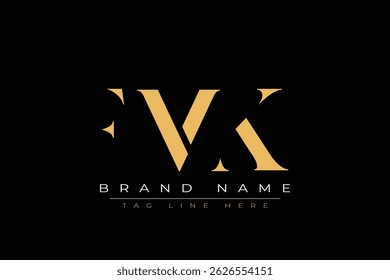 FMK abstract letter logo design. This logo is designed by three abstract letters.
