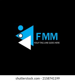 FMM letter logo creative design with vector graphic