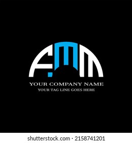 FMM letter logo creative design with vector graphic