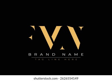 FMN abstract letter logo design. This logo is designed by three abstract letters.