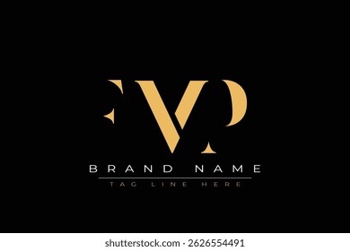FMP design de logotipo de letra abstrata. Este logotipo é desenhado por três letras abstratas.