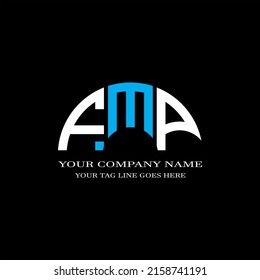 FMP letter logo creative design with vector graphic