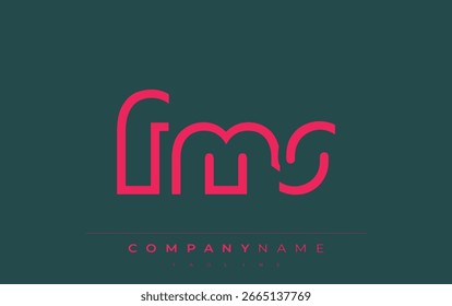 FMS abstract letter logo design. Modern Business Logo Design With Abstract Typography and Contemporary Style