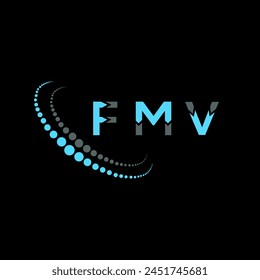 FMV letter logo abstract design. FMV unique design. FMV.
