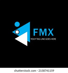 FMX letter logo creative design with   vector graphic