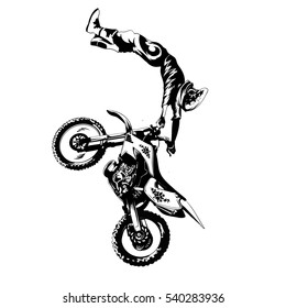 1,114 Dirt bike drawing Images, Stock Photos & Vectors | Shutterstock