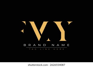 FMY abstract letter logo design. This logo is designed by three abstract letters.